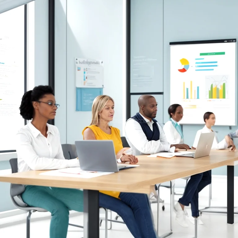 Learners attending professional training session